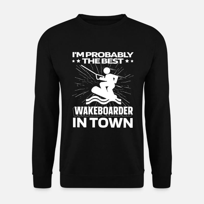 Wakeboard Wakeboarder Funny - Unisex Sweatshirt - black
