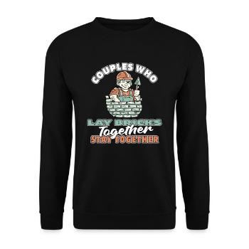 Maurer Paar - Unisex Pullover - Schwarz - Vorne - Alina (178cm) & Michal (187cm)