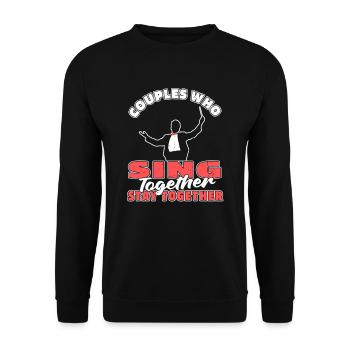 Couple de chefs de chœur - Sweat-shirt Unisexe - noir - Devant - Alina (178cm) & Michal (187cm)