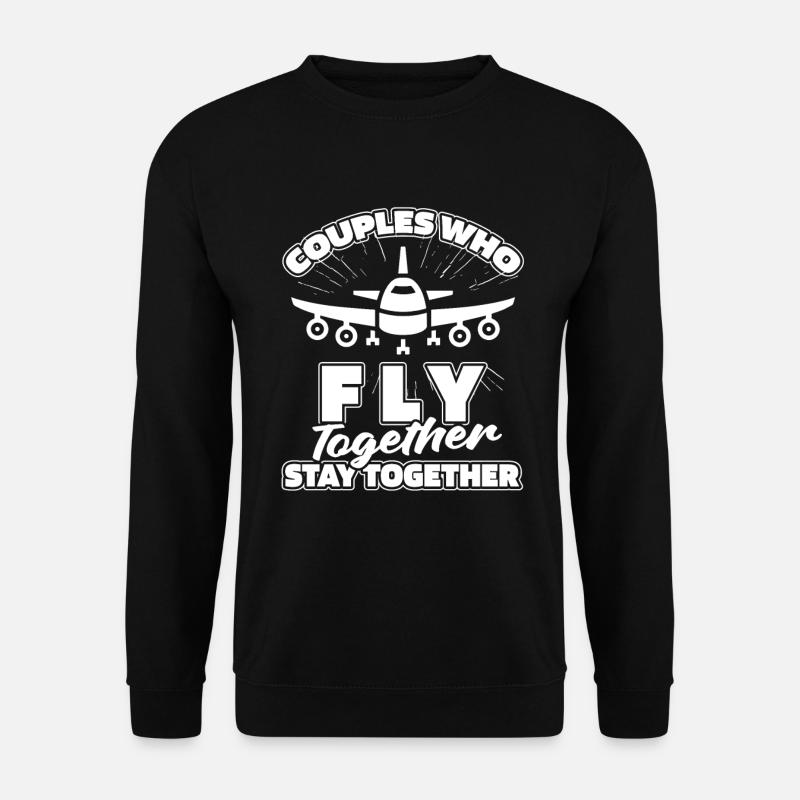 Flugbegleiter Stewardess Paar - Unisex Pullover - Schwarz