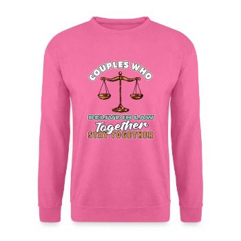 Avocat Avocat Jura Paar - Sweat-shirt Unisexe - rose - Devant