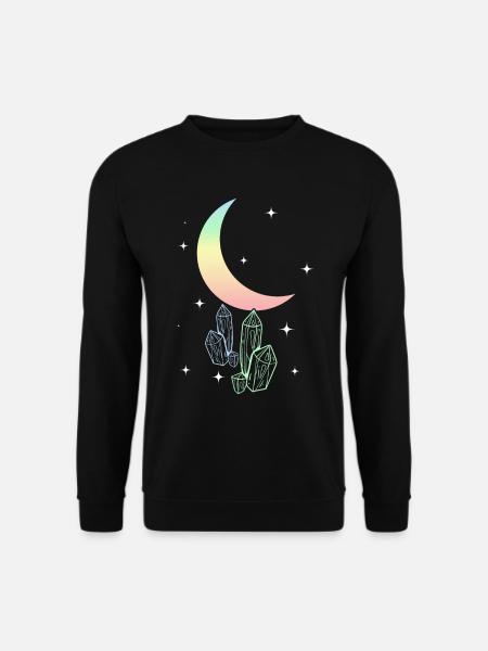 Pastel Goth Mond Aesthetic Kawaii - Unisex Pullover - Schwarz