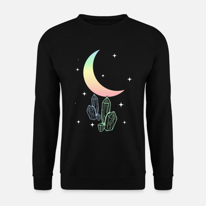Pastel Goth Mond Aesthetic Kawaii - Unisex Pullover - Schwarz