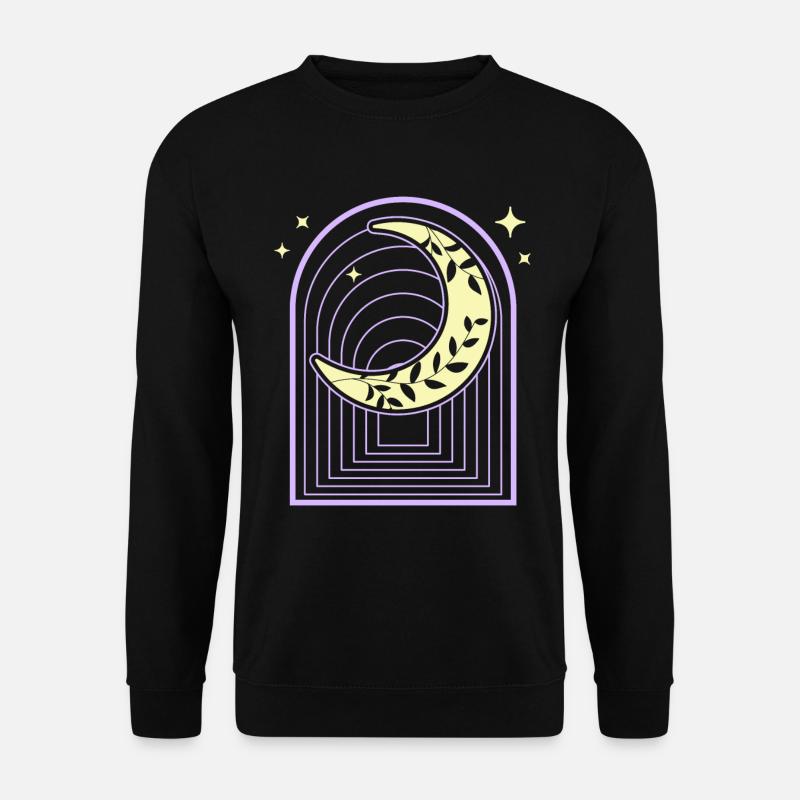 Sichel Pastel Goth Mond Hexenhaft - Unisex Pullover - Schwarz