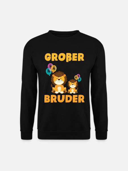 Löwe Großer Bruder - Unisex Pullover - Schwarz