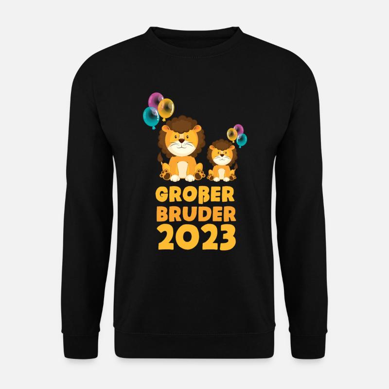 Großer Bruder 2023 Löwe - Unisex Pullover - Schwarz