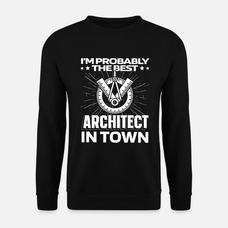 Architect Architecture Protractor - Unisex Sweatshirt - black