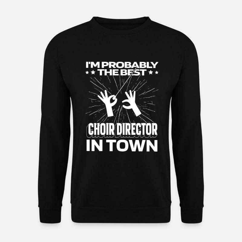 Choirmaster baton - Unisex Sweatshirt - black