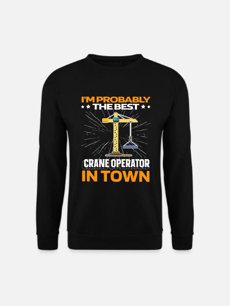 Kranfahrer Kranführer - Unisex Pullover - Schwarz