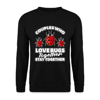 Entomology Entomologist Insect Couple - Unisex Sweatshirt - black - Front - Alina (178cm) & Michal (187cm)