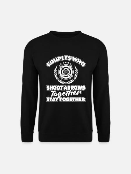 Bogenschießen Bogensport Bogenschütze Paar - Unisex Pullover - Schwarz
