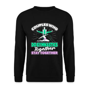 Rsg Turnen Sportgymnastik Paar - Unisex Pullover - Schwarz - Vorne - Alina (178cm) & Michal (187cm)
