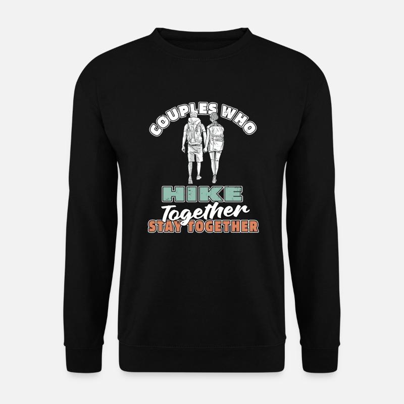 Wandern Wanderer Paar - Unisex Pullover - Schwarz