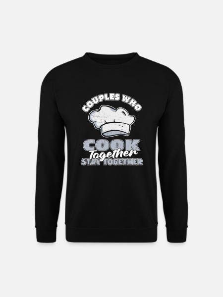 Cook Cooking Couple - Unisex Sweatshirt - black