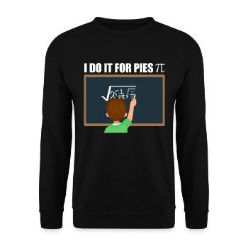 Math Calculus Pi - Unisex Sweatshirt - black - Front - Alina (178cm) & Michal (187cm)