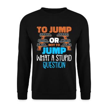 Plongeur Plongeur Humour - Sweat-shirt Unisexe - noir - Devant - Alina (178cm) & Michal (187cm)