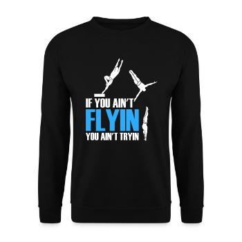 Plongeurs Lustig - Sweat-shirt Unisexe - noir - Devant - Alina (178cm) & Michal (187cm)