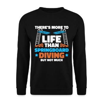 Plongeur plongeur sarcastique - Sweat-shirt Unisexe - noir - Devant - Alina (178cm) & Michal (187cm)