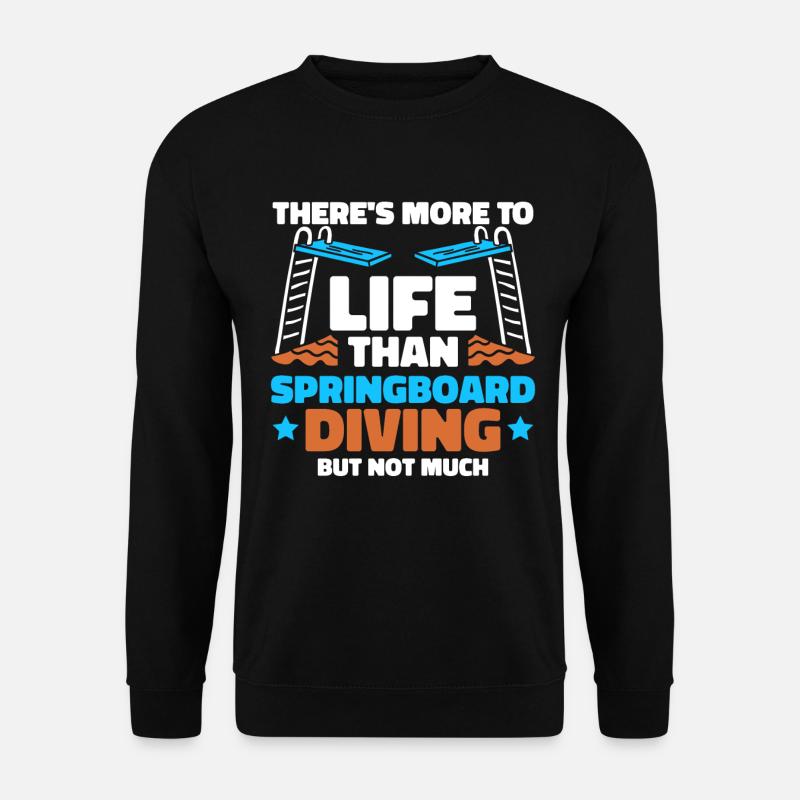 Turmspringen Turmspringer Sarkastisch - Unisex Pullover - Schwarz