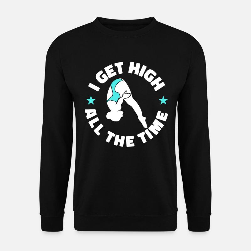 Turmspringen Turmspringer Witzig - Unisex Pullover - Schwarz