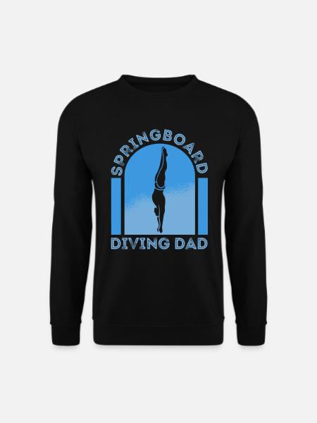 Diving Diver Papa - Unisex Sweatshirt - black