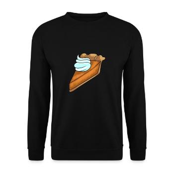 Thanksgiving Cake - Unisex Sweatshirt - black - Front - Alina (178cm) & Michal (187cm)