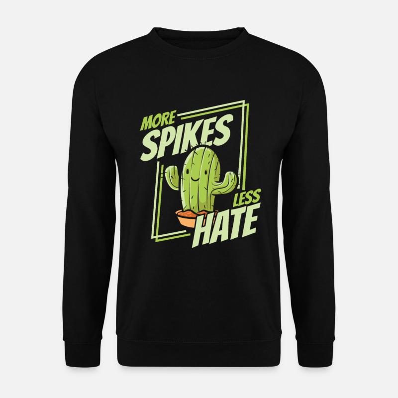 Jardin de cactus - Sweat-shirt Unisexe - noir