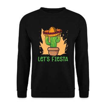Kaktus Garten - Unisex Pullover - Schwarz - Vorne - Alina (178cm) & Michal (187cm)