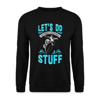 Skimbording Skimboard Surfing Skimborden Cadeau - Sweat-shirt Unisexe - noir - Devant - Alina (178cm) & Michal (187cm)
