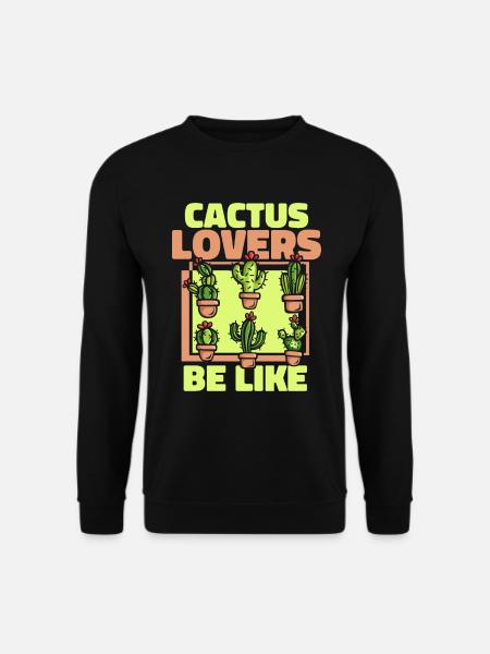 Kaktus Garten - Unisex Pullover - Schwarz