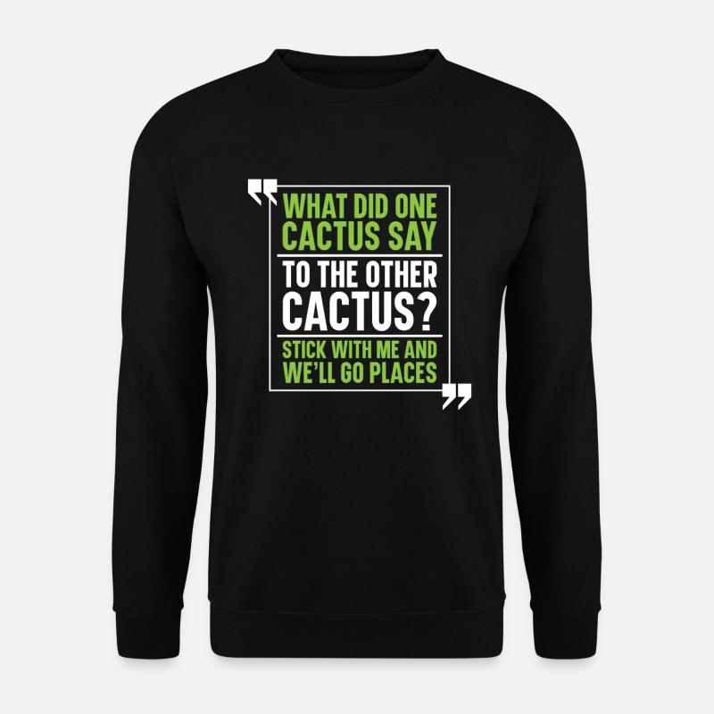 Jardin de cactus - Sweat-shirt Unisexe - noir