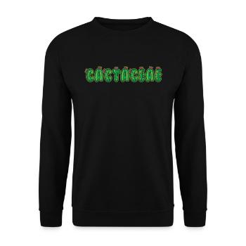 Kaktus Garten - Unisex Pullover - Schwarz - Vorne - Alina (178cm) & Michal (187cm)