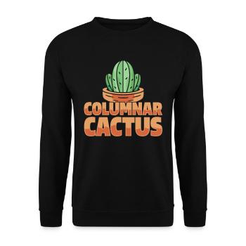 Jardin de cactus - Sweat-shirt Unisexe - noir - Devant - Alina (178cm) & Michal (187cm)