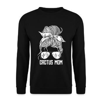 Jardin de cactus - Sweat-shirt Unisexe - noir - Devant - Alina (178cm) & Michal (187cm)