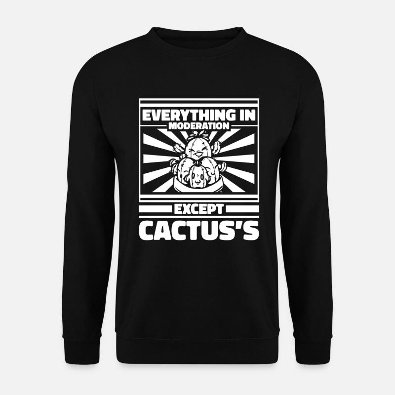 Jardin de cactus - Sweat-shirt Unisexe - noir