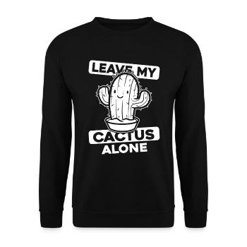 Jardin de cactus - Sweat-shirt Unisexe - noir - Devant - Alina (178cm) & Michal (187cm)