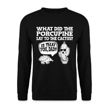 Jardin de cactus - Sweat-shirt Unisexe - noir - Devant - Alina (178cm) & Michal (187cm)