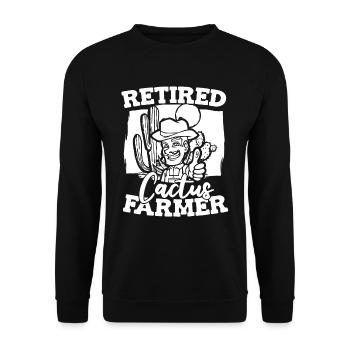Jardin de cactus - Sweat-shirt Unisexe - noir - Devant - Alina (178cm) & Michal (187cm)