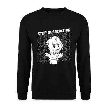 Jardin de cactus - Sweat-shirt Unisexe - noir - Devant - Alina (178cm) & Michal (187cm)