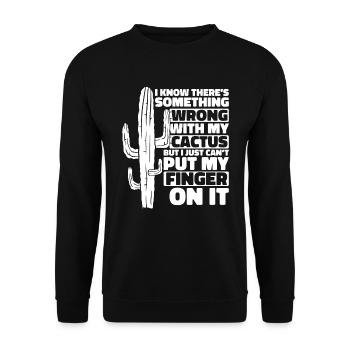 Jardin de cactus - Sweat-shirt Unisexe - noir - Devant - Alina (178cm) & Michal (187cm)