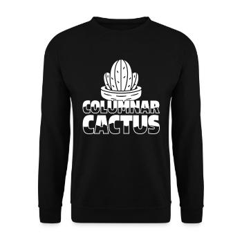 Jardin de cactus - Sweat-shirt Unisexe - noir - Devant - Alina (178cm) & Michal (187cm)