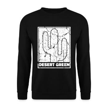 Jardin de cactus - Sweat-shirt Unisexe - noir - Devant - Alina (178cm) & Michal (187cm)