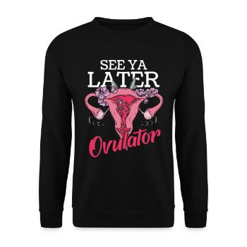 Hysterektomie - Unisex Pullover - Schwarz - Vorne - Alina (178cm) & Michal (187cm)