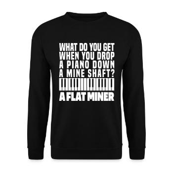 Professeur de musique Professeur de musique - Sweat-shirt Unisexe - noir - Devant - Alina (178cm) & Michal (187cm)