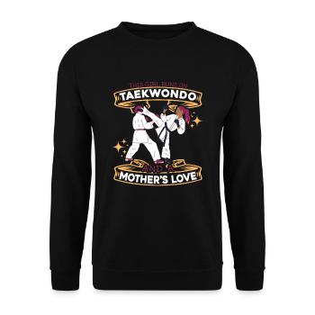 Fille de Taekwondo - Sweat-shirt Unisexe - noir - Devant - Alina (178cm) & Michal (187cm)