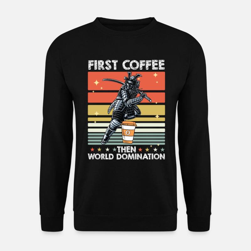 Café samouraï - Sweat-shirt Unisexe - noir