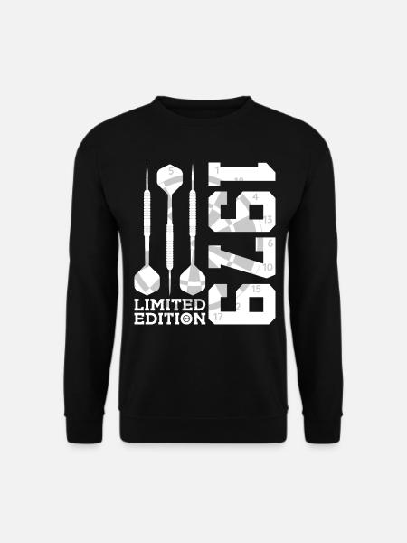 LIMITED EDITION 1979 DARTS 47. GEBURTSTAG - Unisex Pullover - Schwarz