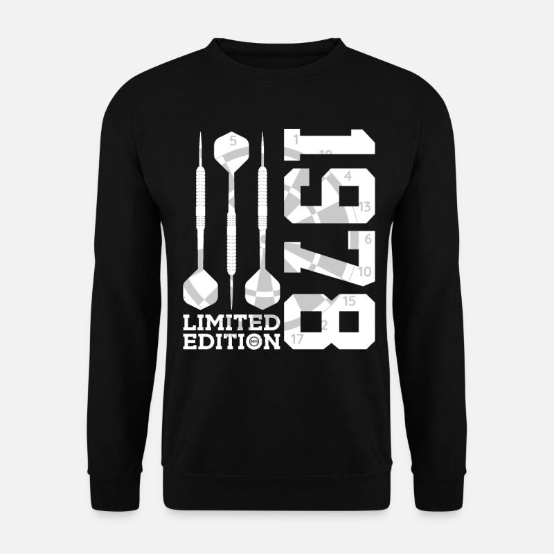 LIMITED EDITION 1978 DARTS 48. GEBURTSTAG - Unisex Pullover - Schwarz