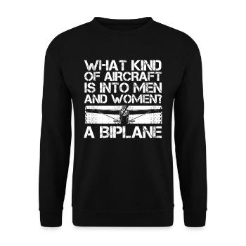 Mécanicien d’aéronefs - Sweat-shirt Unisexe - noir - Devant - Alina (178cm) & Michal (187cm)