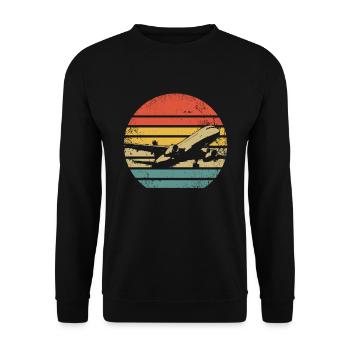 Mécanicien d’aéronefs - Sweat-shirt Unisexe - noir - Devant - Alina (178cm) & Michal (187cm)